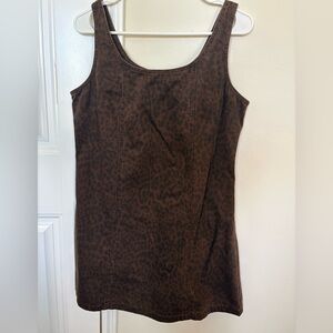 GAP Brown Leopard Print Tank Top